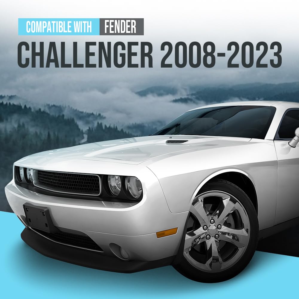 G-PLUS Front Left Driver Side Fender Compatible with Dodge Challenger 2008-2023(Models without Wide Body Option) 68275471AA, CH1240285 Black