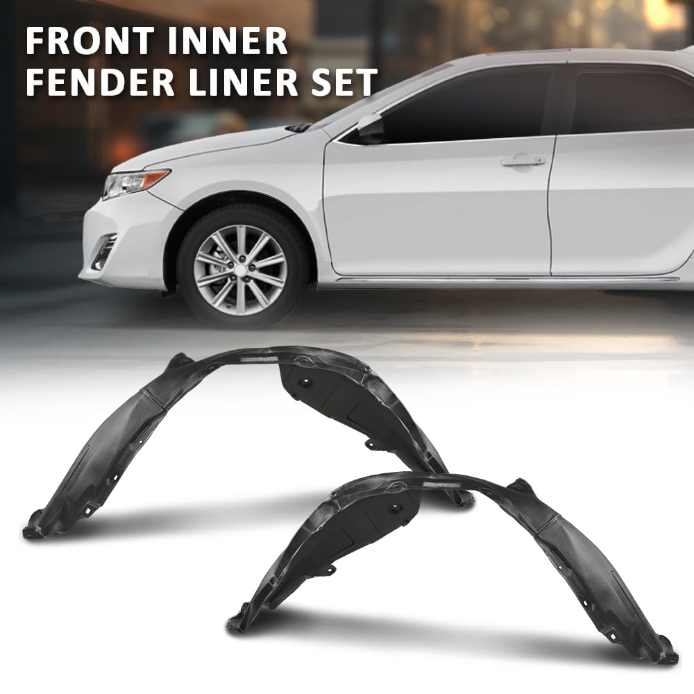 G-PLUS Front Inner Fender Liner Set Compatible with Toyota Camry L LE XLE 2012-2014,Fit Toyota Camry Hybrid 2012-2014 5387506120