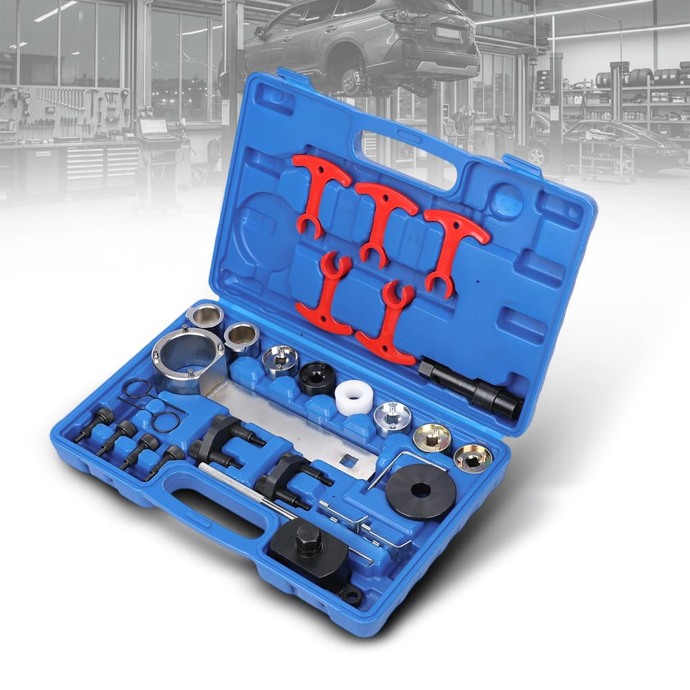 G-PLUS Engine Timing Tool Kit Compatible with VW Audi TSI TFSI EA888 1.8L 2.0L T10355, t40266, T10352, T10352/1 45 Steel Black