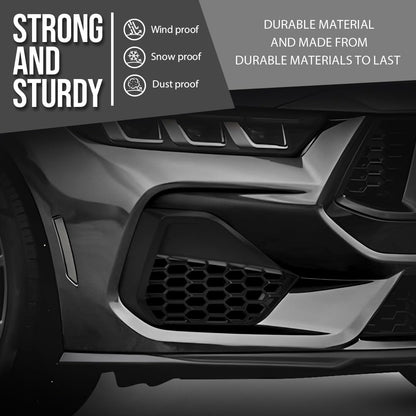 G-PLUS Front Right Corner Grille Compatible with Ford Mustang GT 2024-2025 Black