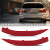 G-PLUS Pair Rear Bumper Reflector, Compatible with BMW X1 sDrive28i, xDrive28i 2.0L L4 - Gas 2017-2019/ X1 xDrive28i 2.0L L4 - Gas 2016, LH Driver & RH Passenger 2PCS, 61617355547, 61617355548