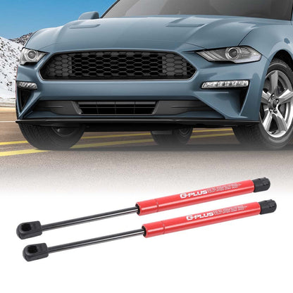 G-PLUS Racing Hood Lift Strut Damper Shock Set- Complete Kit Red Compatible with Ford Racing 15-21