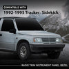 G-PLUS Dash Radio AC Bezel Panel Trim, Compatible with Geo Tracker/Suzuki Sidekick 1992 1993 1994 1995 Black Dash Panel