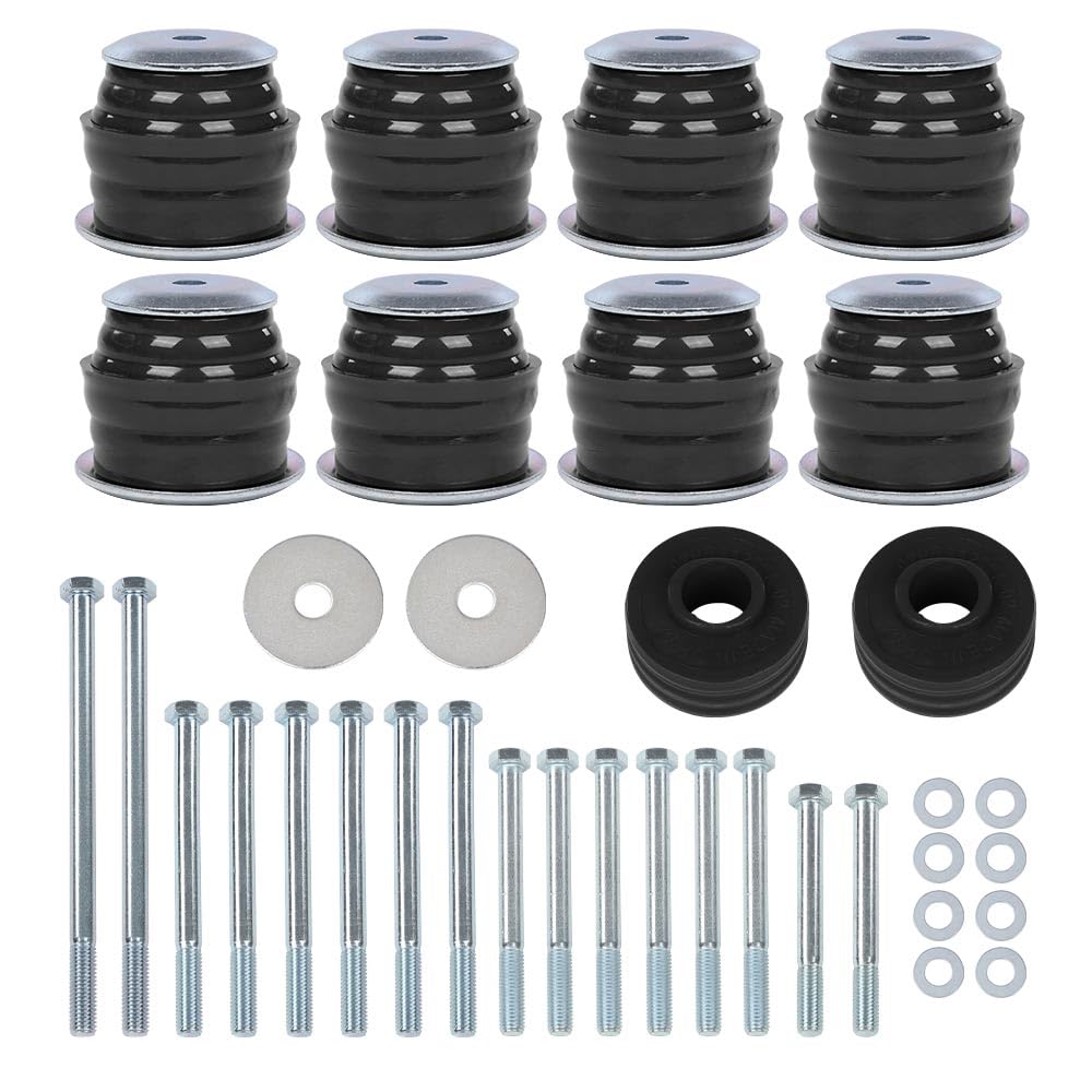 G-PLUS 8PCS Body Cab Mount Bushings Compatible with Ford F250 F350 Super Duty 2008-2016 2WD & 4WD KF04060BK, Black