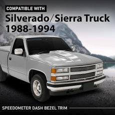 G-PLUS Speedometer Dash Bezel for Chevy Silverado GMC Sierra 1988-1994 Gray Front View