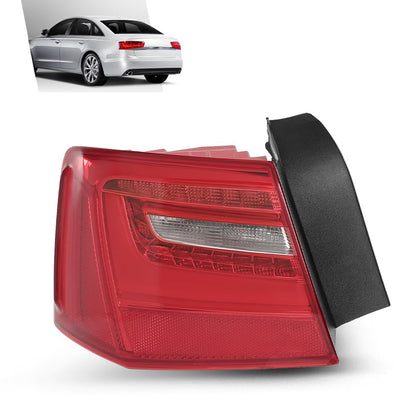 G-PLUS LED Tail Light Assembly Rear Brake Lamp Left Compatible with Audi A6 C7 2012-2016,Not Fit for S Line/TDI / S6 Model 4G5945093A Luces Traseras Faros Traseros