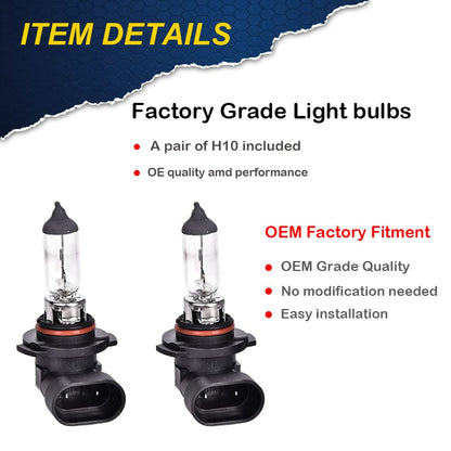 G-PLUS Fog Light Lamp Compatible with 2005-2007 Ford F250 F350 F450 F550 Super Duty / 2005 Ford Excursion Clear Lens Running Lights