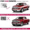 G-PLUS Front Bumper Fog Lights Assembly Halogen Bulbs Compatible with Dodge Ram 1500 2009-2012 Fit Dodge Ram 2500 3500 2010-2018 Driving Lamps w/Bracket + H10 12V 42W Smoke