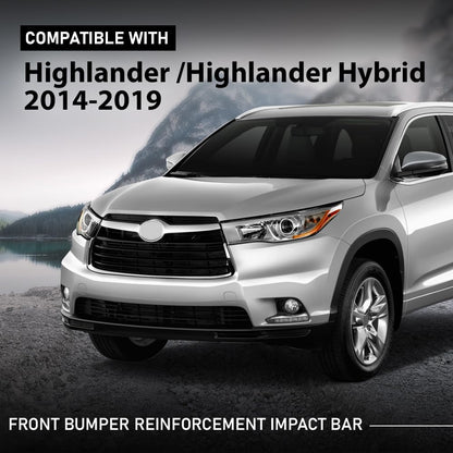 G-PLUS Front Bumper Reinforcement Impact Bar Compatible with Toyota Highlander 2014-2019,Fit Toyota Highlander Hybrid 2014-2019 520210E050