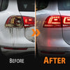 G-PLUS LED Tail Light Left Side Compatible with VW Touareg 2013 2014 2015 2016 7P6945207A, VW2804122, 7P6945207 Red