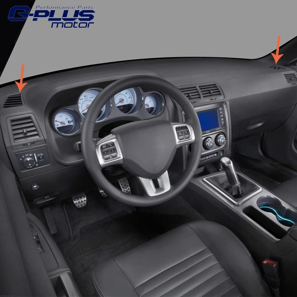 G-PLUS Dash Air Vent Front Cover Set Left and Right Compatible with 2005 2006 Chrysler 300, 2006 2007 Dodge Charger, 2005 2006 2007 Dodge Magnum (Driver and Passenger Side)