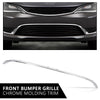 G-PLUS Front Center Bumper Trim Compatible with Chrysler 200 (submodel: C, Limited, LX, S) 2015-2017 68203029AB CH1044120 Chrome