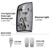 G-PLUS Tail Light w/Bulb Right Passenger Side Compatible with GMC Canyon 2015-2022(Submodel:Terrain,Denali,Base,SL,SLE,SLT,AT4,Elevation,Elevation Standard) Luces Traseras Rear Brake Lamps Assembly