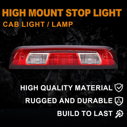 G-PLUS 3rd Third Brake Stop Light Cargo Lamp Compatible with Chevy Silverado GMC Sierra 1500 2500 3500 2015 2016 2017 2018 2019 2020 2021 84900397,2350916 Red