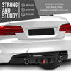 G-PLUS Rear Diffuser Compatible with BMW 3 Series E92 Coupe 2 Door M-Tech Bumper 2007-2013 Not Fit E90, E91 and Regular Bumper Model Rear Bumper Diffuser Lip Glossy Black
