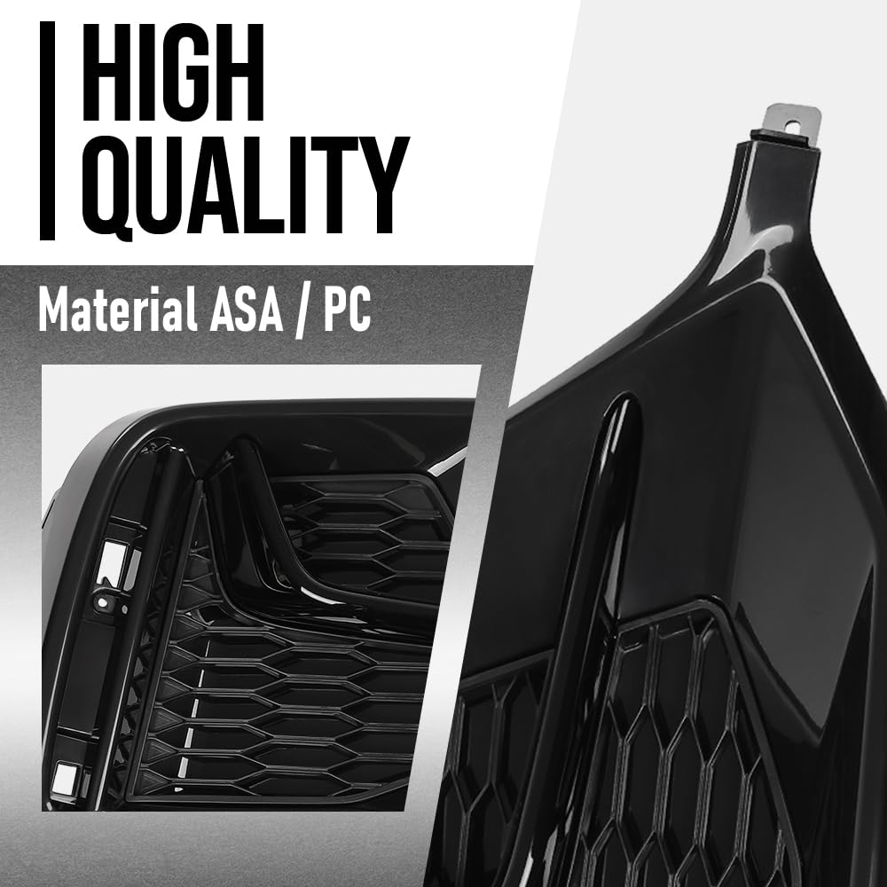 G-PLUS Bumper Trim Rear Left Side Compatible with Honda Civic 2020 2021 HO1138106, HO1138106C Glossy Black