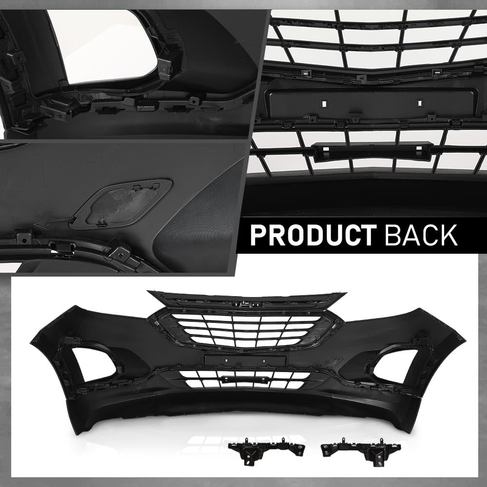 G-PLUS Front Bumper Upper Lower Grille Kit Compatible with Chevy Equinox 2018-2021