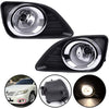 G-PLUS Clear Lens Fog Lights Assembly Compatible with Toyota Camry LE/XLE/Base 2010 2011 Driving Bumper Lamps + Wiring +Switch Kit + H8 Bulbs (Not fit SE and Hybrid models)