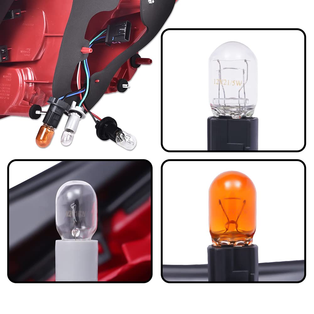 G-PLUS Rear Tail Light, Compatible with Buick Encore 2013-2016 4-Door Sport Utility,Driver Side Only LED Red Lens Chrome Housing Luces Traseras Rear Brake Lamps Assembly