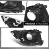G-PLUS Fog Light Covers Front Passenger Right Side Hand Compatible with Buick Envision (submodel: Base, Essence, Preferred, Premium, Premium II) 2019 2020 42489939, GM1039266 Chrome Black