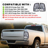 G-PLUS Tail Lights w/o Bulbs, Fit Dodge Ram 1500 2500 3500 2009-2010/Fit Ram 1500 2500 3500 2011-2018(Not Fit 2013-2018 w/Factory LED Tail Lights) Left&Right Luces Traseras Rear Brake Lamps Assembly