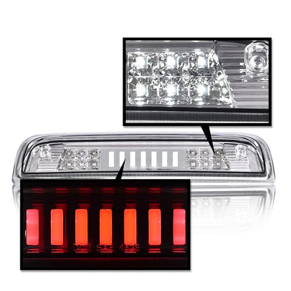 G-PLUS LED 3rd Third Brake Light Compatible with Chevy Silverado/GMC Sierra 1500 2014-2020, High Mount Cargo Lamp Type I, Clear Lens Chrome Housing, 23509162 20979071