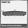 G-PLUS Front Grill Center Grille Honeycomb Grid Compatible with VW Beetle 2006-2010 1C0807681H, 1C0807681H01C Black