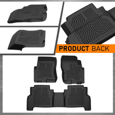 G-PLUS Floor Mats for Nissan Frontier Crew Cab 2008-2021 TPE Black Product Specifications