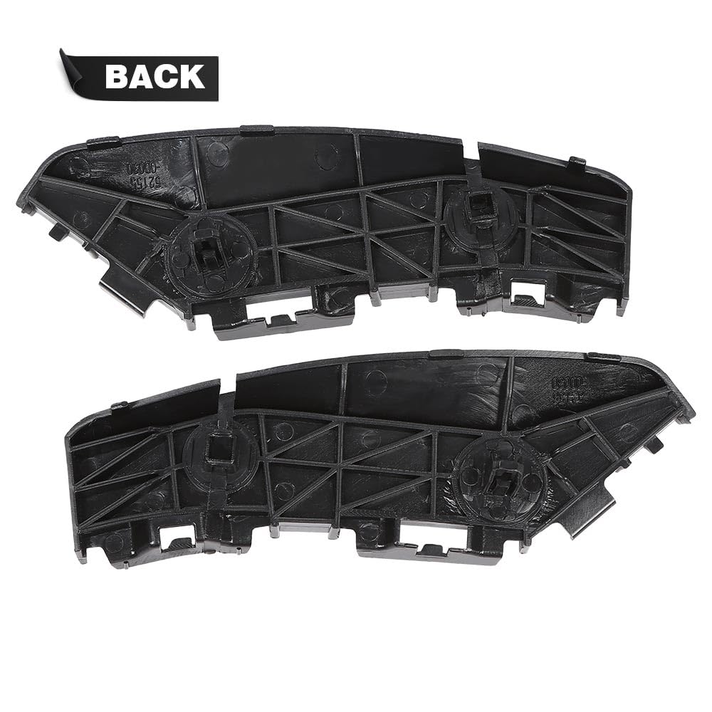 G-PLUS Rear Left & Right Side 1pair Bumper Brackets Compatible with Toyota Yaris Base 2007-2012/Fit Toyota Yaris S 2007-2009 5215552091, 5215652091, TO1133108, TO1132108