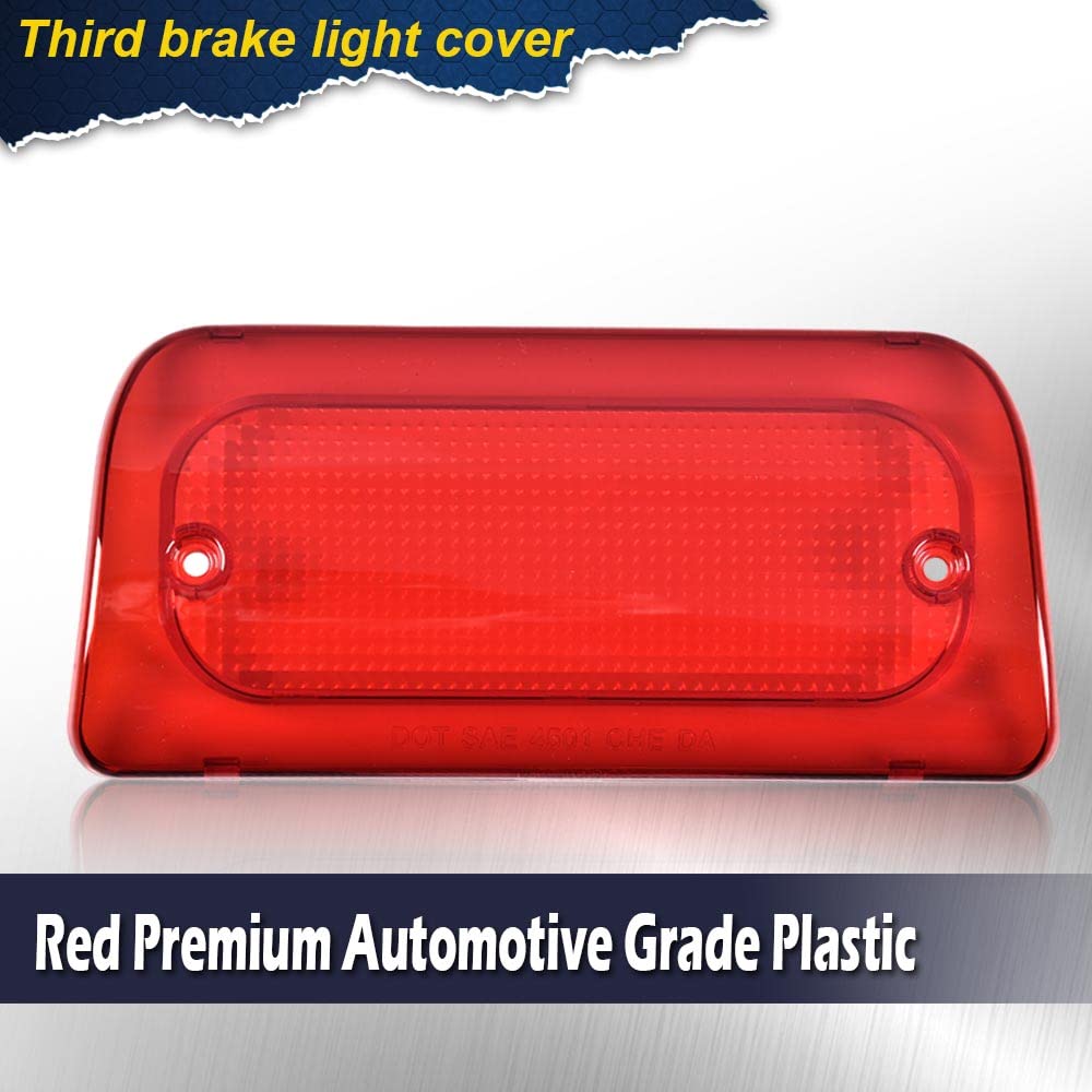 G-PLUS 3rd Brake Light Lens Cover Compatible with1994-2004 Chevy S10 /GMC Sonoma,ONLY for Standard or Crew Cab,Automotive Brake Lamp Lens Cover