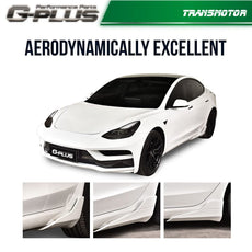G-PLUS Side Skirt Panel Kit for Tesla Model 3 2017-2021 Rear Bumper Winglet Product Details