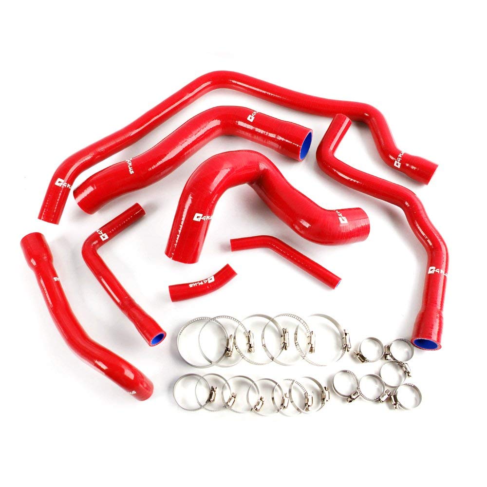 Coolant Silicone Radiator Hose Clamps Kit Replacement For BMW E34 525i 525ix 520i M50 1989 1990 1991 1992 1993 1994 1995 Red