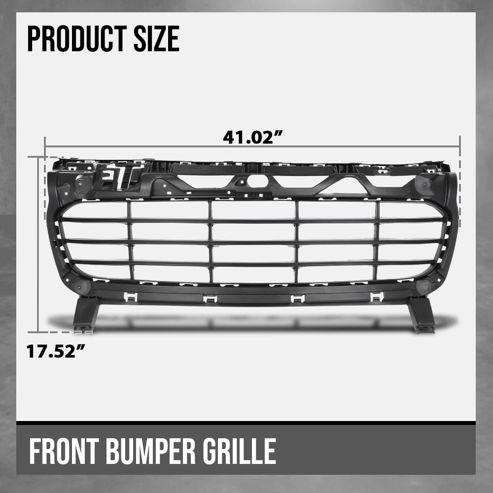 G-PLUS Front Bumper Grille Compatible with Porsche Cayenne 2015 2016 2017 2018 95850568302, 958505683 Black