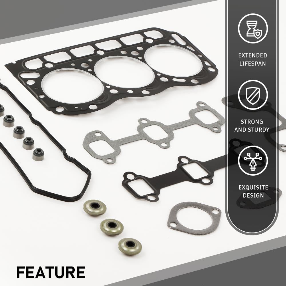 G-PLUS Engine Head Gasket Set Compatible with Briggs & Stratton 825528/Fit Daihatsu DM950 DM950D/Fit Toro 107-9907