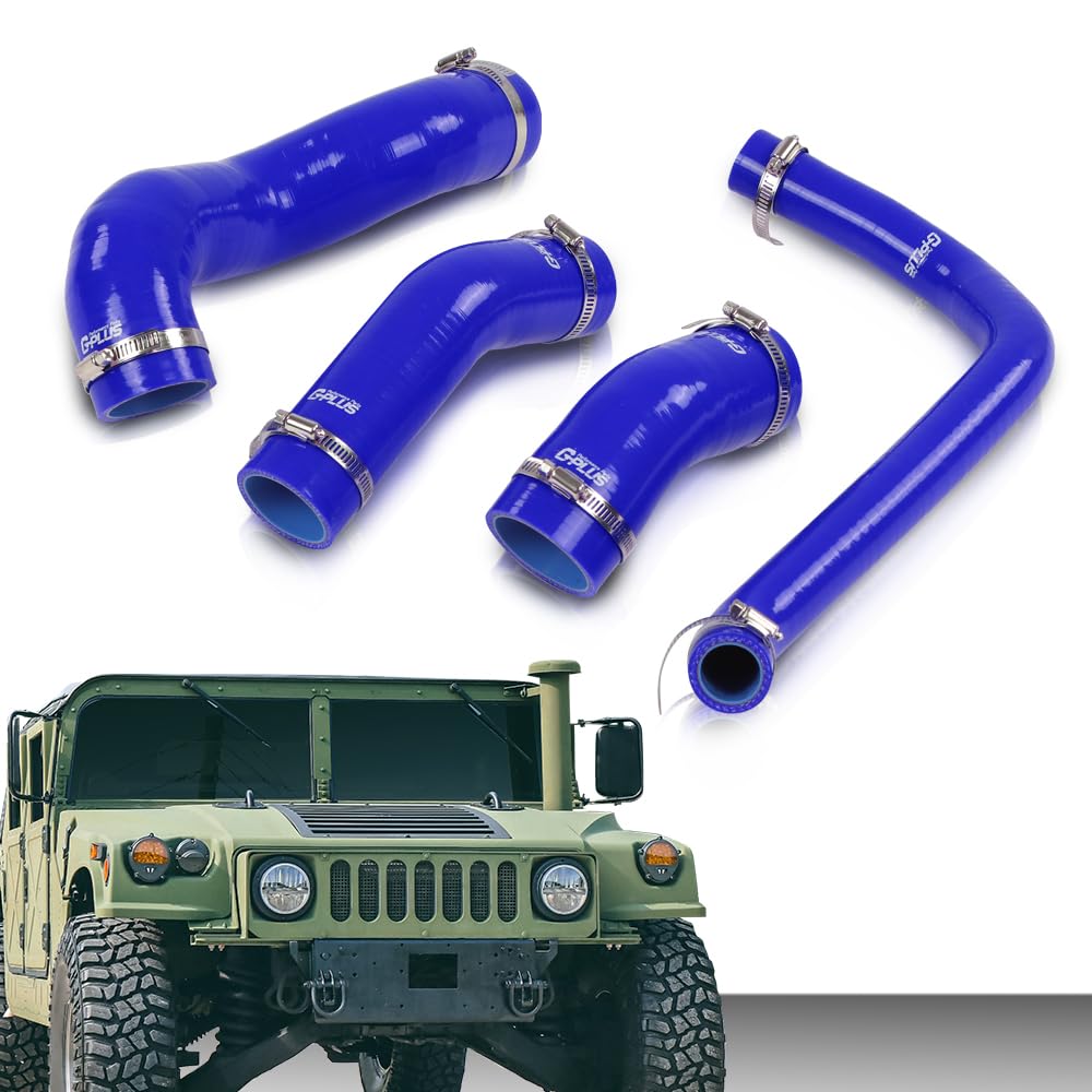 G-PLUS Blue Radiator Hose Set Fit for HMMWV & Humvee 12339160 12339159 12339162 12340046