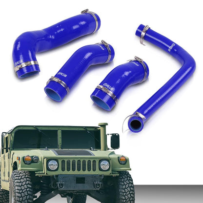 G-PLUS Blue Radiator Hose Set Fit for HMMWV & Humvee 12339160 12339159 12339162 12340046