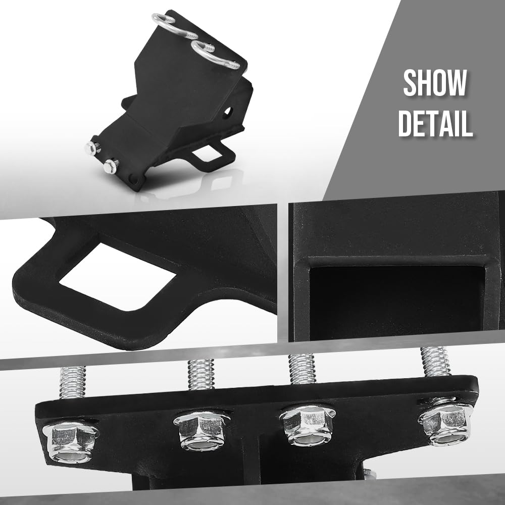 G-PLUS Rear Tow Hitch Receiver 2" Compatible with Yamaha YXZ 1000R 2016 2017 2018 2019 2020 2021 2022 2023 2024 Black