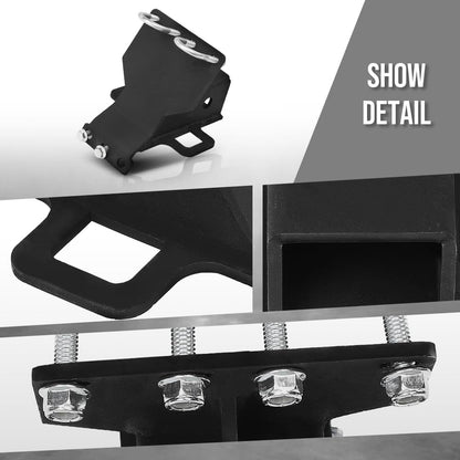 G-PLUS Rear Tow Hitch Receiver 2" Compatible with Yamaha YXZ 1000R 2016 2017 2018 2019 2020 2021 2022 2023 2024 Black