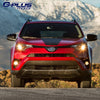 G-PLUS Bumper Fog Lights Compatible with 2016 2017 Toyota RAV4 Clear Driving Fog Lamps A pair W/Bulbs + Switch Wiring Kit neblineros para autos delantero, faros antiniebla