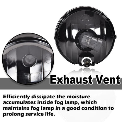 G-PLUS Front Bumper Fog Lights Assembly Compatible with Toyota Tacoma 2005 2006 2007 2008 2009 2010 2011 Left & Right Smoky Lens Chrome Housing