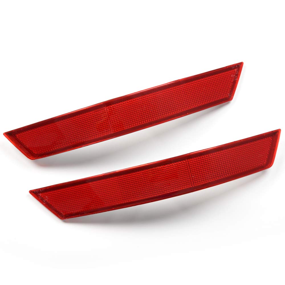 G-PLUS Rear Bumper Reflector Light LH & RH Side Compatible with Mercedes-Benz ML-Class W164 ML320 ML350 ML550 2007 2008 2009 1648200374 1648201574