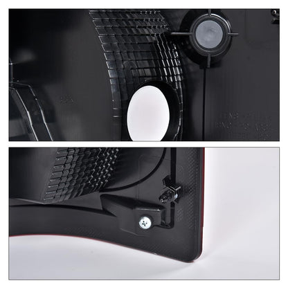 G-PLUS Taillights Rear Compatible with Ford F250 F350 Super Duty 2017-2019 Left Driver Side w/o Bulbs,Taillamps (w/o Blind Spot) Red Lens Chrome Housing Luces TraserasAssembly