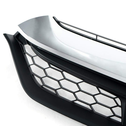 G-PLUS Chrome Front Upper Bumper Grille Trim Compatible with Honda CRV CR-V 2017 2018 2019 Grill Assembly