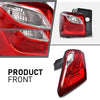 G-PLUS Rear Outer Left Tail Light Assembly w/Bulbs Compatible with Chevy Equinox 2018 2019 2020 Left Rear Brake Lamp Luces Traseras, GM2804132, 19418086, Red Lens