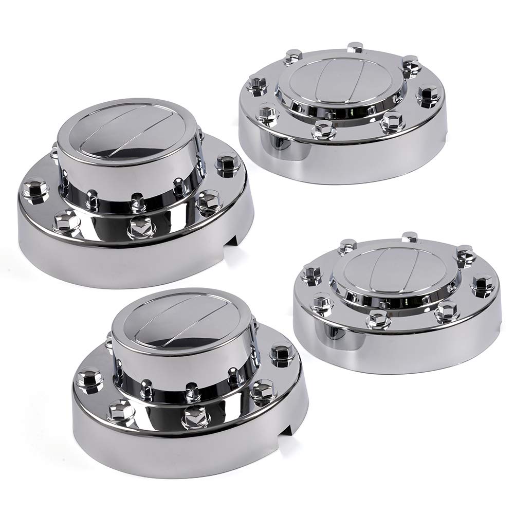 G-PLUS 4PCS 1-TON Dually Alcoa Alloy Wheel Center Caps Front & Rear Wheel Center Caps Compatible with Dodge Ram 3500 2011-2016