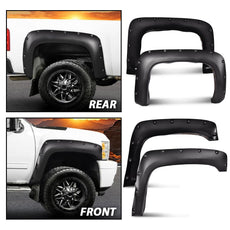 G-PLUS Fender Flares for Chevy Silverado 1500 2500HD 3500HD 2007-2014 Textured Product Image