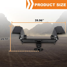 G-PLUS Trailer Hitch Class 2 for Chevy Impala 2000-2013 Impala Limited 2014-2016 Black Side View