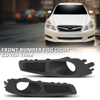 G-PLUS Front Bumper Fog Light Cover Trim Left & Right Side Compatible with Subaru Legacy 2010-2012 57731AJ19A