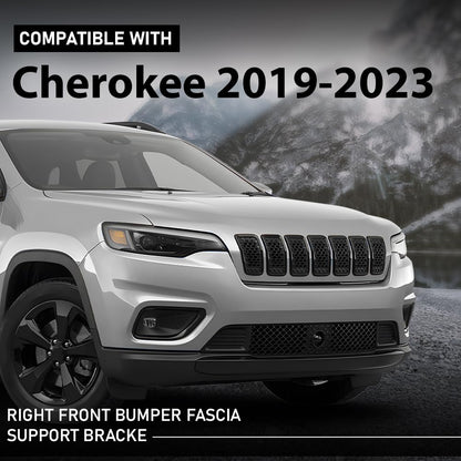 G-PLUS Right Front Bumper Fascia Support Bracket Compatible with Jeep Cherokee 2019-2023 68438630AB