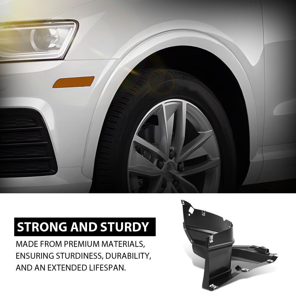 G-PLUS Fender Liner Front Driver Left Side Compatible with Audi Q3 & Q3 Quattro 2015-2018 8U0853887A, AU1248139